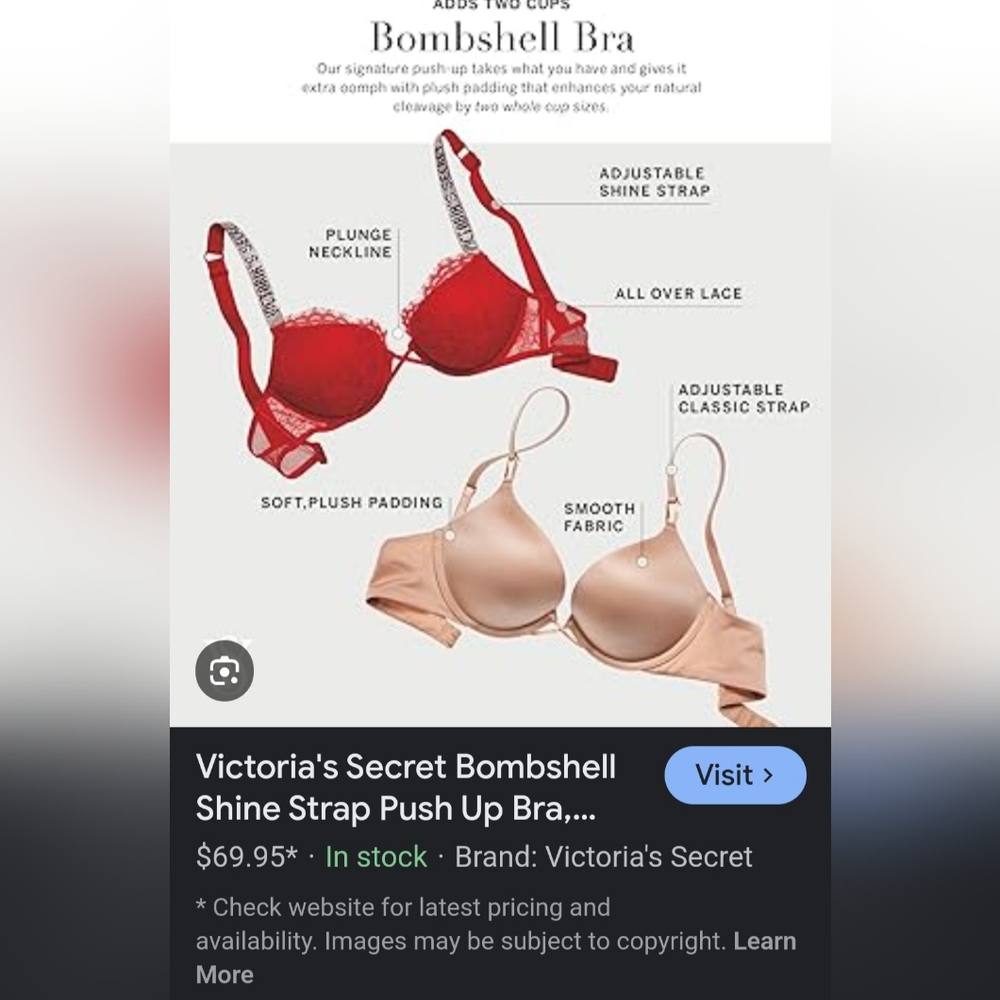 Victoria's Secret Bombshell Bra